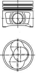A_Поршень, комплект AUDI/SKODA/VW A4,Octavia,Superb,Caddy 2,0TDI 04-10 (3-4цил.) KOLBENSCHMIDT 40409600