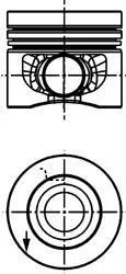 Поршень KOLBENSCHMIDT 40558600
