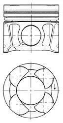 A_Поршень, комплект FIAT 83,40 08- KOLBENSCHMIDT 41070620