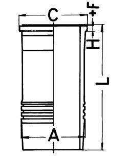 Гільза циліндра KOLBENSCHMIDT 89834110