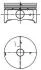 Поршень, комплект - знато з виробництва KOLBENSCHMIDT 99456720 (фото 1)
