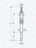 Свічка розжарювання UC51A TOYOTA LAND CRUISER 3.0 D 93-09 MAGNETI MARELLI 062900068304 (фото 1)