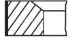 Кільця поршневі MAHLE MAHLE / KNECHT 001 RS 00111 0N1 (фото 1)