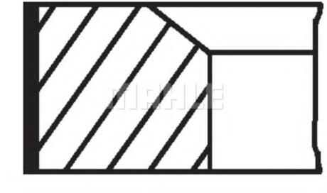 Кільця поршневі MAHLE MAHLE / KNECHT 001 RS 00111 0N1