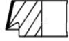 A_Комплект поршневих кілець Mahle MB 300E,300SL 85-93 MAHLE / KNECHT 00219N0 (фото 2)