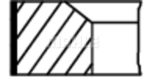 A_Комплект поршневих кілець Mahle MB 300E,300SL 85-93 MAHLE / KNECHT 00219N0