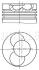 Поршень з кільцями VAG 80.00 1.9TDI AXC/AXB/ASZ/ARL T5 03- (CYL 3-4) TRAPEZ (Mahle) MAHLE / KNECHT 030 87 02 (фото 1)