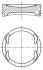 Поршень з кільцями VAG 77,01 1,6i 16V ATN/AUS/AZD (Mahle) MAHLE / KNECHT 030 99 02 (фото 1)