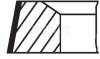 A_Комплект поршневих кілець Mahle PEUGEOT MAHLE / KNECHT 03980N0 (фото 2)