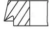 A_Комплект поршневих кілець Mahle BMW MAHLE / KNECHT 08121N2 (фото 2)