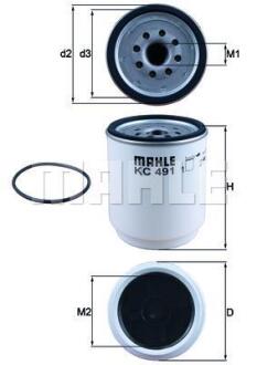 Паливний фільтр MAHLE / KNECHT KC491D