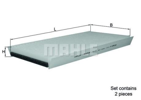 Фiльтр салону MAHLE / KNECHT LA173/S