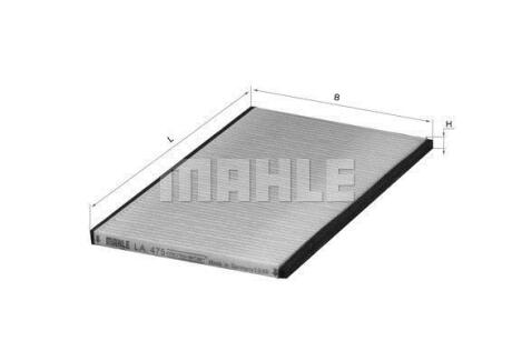 Фiльтр салону MAHLE / KNECHT LA475