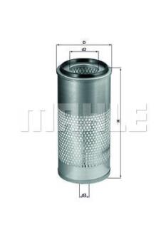 Повітряний фільтр MAHLE / KNECHT LX952