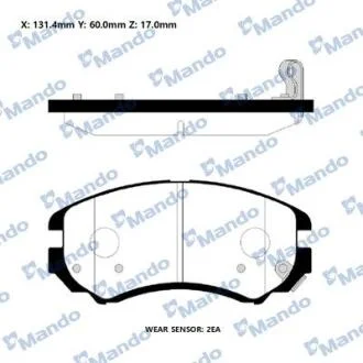 Колодки гальм. MANDO RMPH23NS