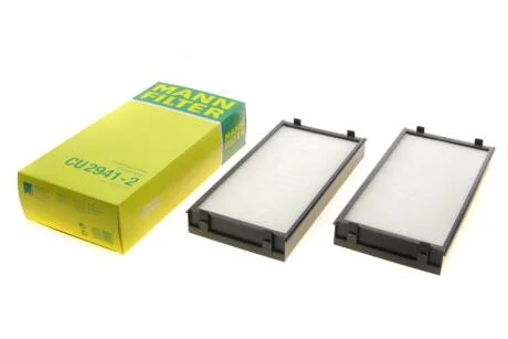 Фільтр салону (к-кт) -FILTER MANN CU 2941-2