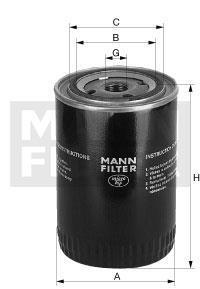 Масляний фiльтр MANN W1372/1