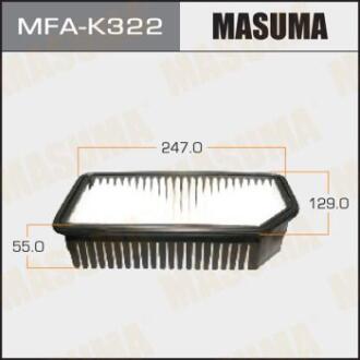 Фільтр повітряний Hyundai i20 (08-14)/KIA Soul (08-14) (MFA-K322) MASUMA MFAK322