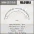 Колодки гальмівні гальма стоянки Lexus LX570/ Toyota Land Cruiser (07-) (4 шт) (MK-2528) MASUMA MK2528 (фото 1)