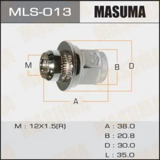 Гайка колеса Mitsubishi/ Toyota (MLS-013) MASUMA MLS013