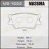 Колодки гальмівні задн Toyota Camry (06-), RAV 4 (05-) (MS-1522) MASUMA MS1522 (фото 1)