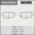 Колодки гальмівні задн Nissan Pathfinder (05-14) (MS-2906) MASUMA MS2906 (фото 1)