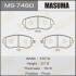 Колодки гальмівні передн Subaru Forester (01-14), Impreza (00-14), Legacy (02-14), XV (12-17) (MS-7460) MASUMA MS7460 (фото 1)