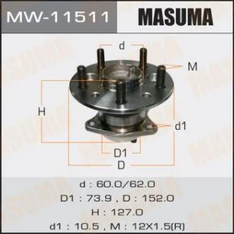 Маточина колеса (MW-11511) MASUMA MW11511