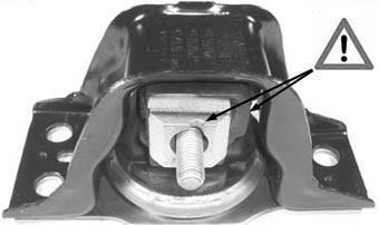 Подушка ДВЗ правая Renault Clio III, Modus (04-) Metalcaucho 05144