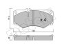 Комплект гальмівних колодок (дискових) Metelli 22-0014-0 (фото 2)