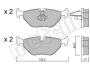 Комплект гальмівних колодок (дискових) Metelli 22-0261-0 (фото 1)