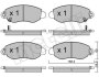 Комплект гальмівних колодок (дискових) Metelli 22-0320-0 (фото 2)