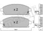Комплект гальмівних колодок (дискових) Metelli 22-0406-1 (фото 1)