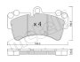 Комплект гальмівних колодок (дискових) Metelli 22-0654-0 (фото 2)
