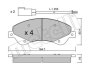Комплект гальмівних колодок (дискових) Metelli 22-0679-0 (фото 2)