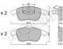 Комплект гальмівних колодок (дискових) Metelli 22-0803-0 (фото 1)