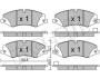 Комплект гальмівних колодок (дискових) Metelli 22-0836-6 (фото 1)