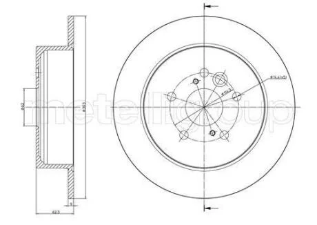 Диск гальмівний Metelli 23-0803C