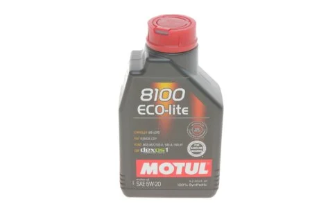 Олива 8100 ECO-LITE 5W-20 1L MOTUL 841411
