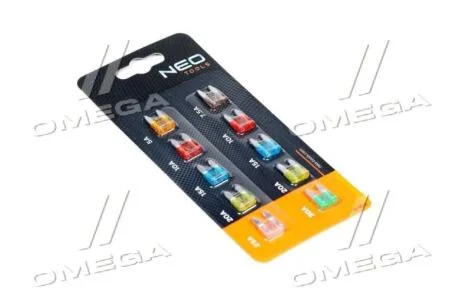 Набір запобіжників автомобільних, набір 10 шт. NEO TOOLS Neo-tools 11-992