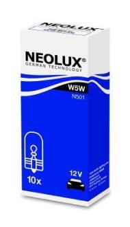 ЛАМПА W5W 12V 5,20 W W2.1x9.5d STANDARD UNV NEOLUX N501