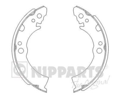 Гальмівні колодки NIPPARTS J3501001