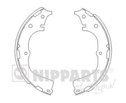 Гальмівні колодки NIPPARTS J3502046