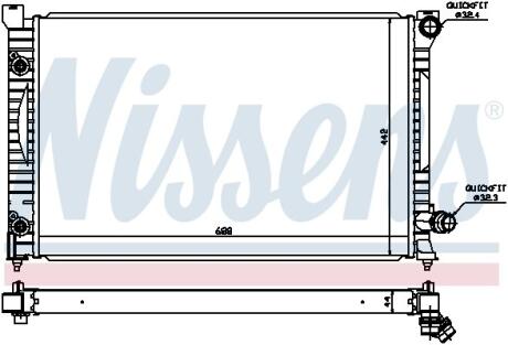 Радiатор NISSENS 60424