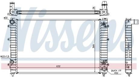 Радiатор NISSENS 60493A