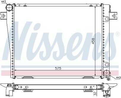 Радiатор NISSENS 60602A