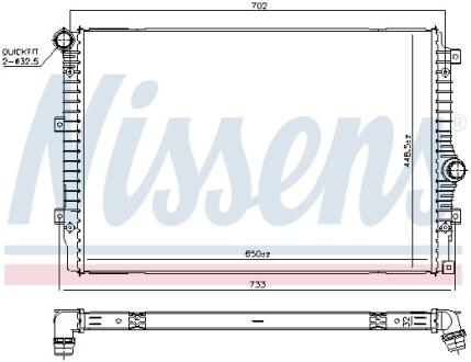 Радiатор NISSENS 606084