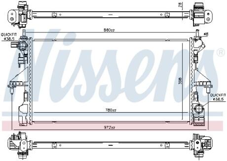 Радiатор NISSENS 606170