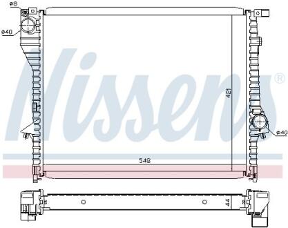 Радiатор NISSENS 60638