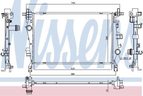Радiатор NISSENS 606447